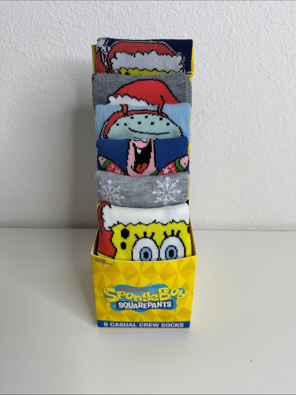 SpongeBob SquarePants Kids Holiday Crew Socks - Multi